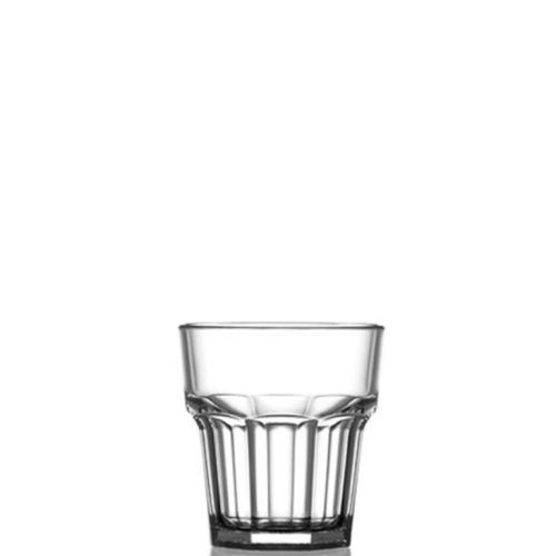 Glas Remedy 26 cl. Kunststof. dit transparante glas kan bedrukt worden